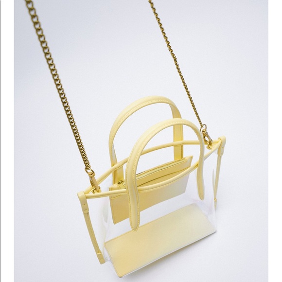 Zara transparent mini tote bag - Picture 3 of 7